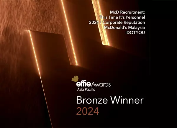 We won our very first APAC Effie Award!